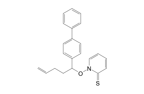 1-[1-(4-phenylphenyl)pent-4-enoxy]-2-pyridinethione