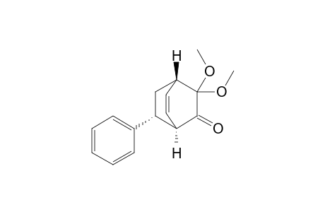 (1R*,4S*,7R*)-7-Phenyl-3,3-dimethoxybicyclo[2.2.2]oct-5-en-2-one