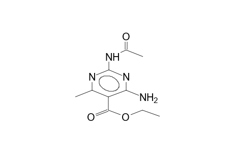 Ethyl 2-(acetylamino)-4-amino-6-methyl-5-pyrimidinecarboxylate