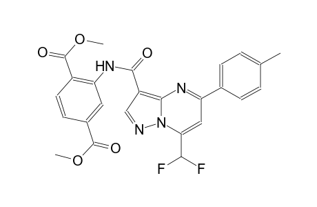 dimethyl 2-({[7-(difluoromethyl)-5-(4-methylphenyl)pyrazolo[1,5-a]pyrimidin-3-yl]carbonyl}amino)terephthalate