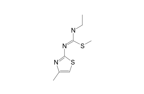 N-ETHYL-N'-(4-METHYL-2-THIAZOLYL)-S-METHYL-ISO-THIO-UREA