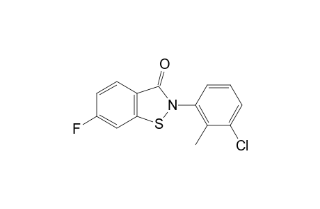 1,2-Benzisothiazol-3(2H)-one, 2-(3-chloro-2-methylphenyl)-6-fluoro-