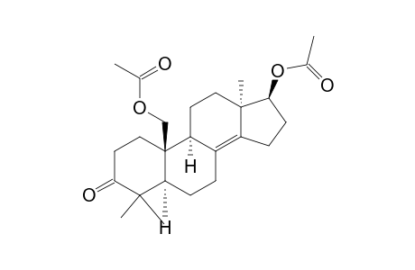 Androst-8(14)-en-3-one, 17,19-bis(acetyloxy)-4,4-dimethyl-, (5.alpha.,13.alpha.,17.beta.)-