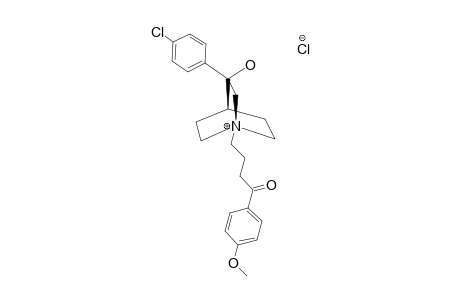 3-PARA-CHLOROPHENYL-3-HYDROXY-N-(4'-PARA-METHOXYPHENYL-4'-OXOBUTYL)-QUINUClIDINIUM_CHLORIDE