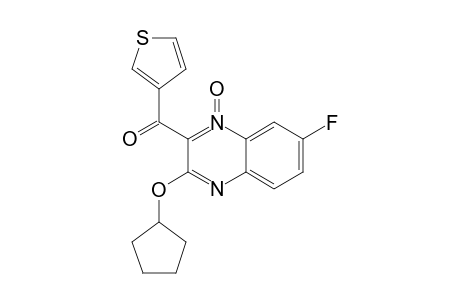 3-(CYCLOPENTYLOXY)-7-FLUORO-2-(THIOPHENE-3-CARBONYL)-QUINOXALINE-1-OXIDE