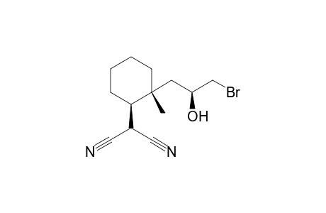 (1'R*,2'R*,2''S*)-[2'-(3''-BROMO-2''-HYDROXYPROPYL)-2'-METHYLCYCLOHEXYL]-PROPANEDINITRILE