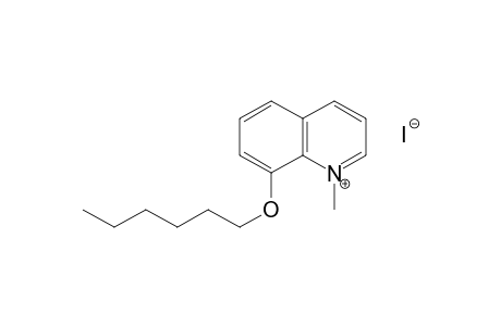 8-(hexyloxy)-1-methylquinolinium iodide