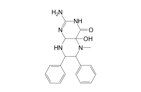 4(3H)-Pteridinone, 2-amino-4a,5,6,7,8,8a-hexahydro-4a-hydroxy-5-methyl-6,7-diphenyl-