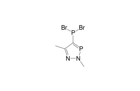 4-DIBROMOPHOSPHINO-2,5-DIMETHYL-2H-1,2,3-SIGMA(2)-DIAZAPHOSPHOLE