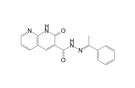 2-keto-N-[(E)-1-phenylethylideneamino]-1H-1,8-naphthyridine-3-carboxamide