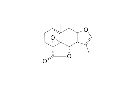 2H-10,1a-(Epoxymethano)oxireno[4,5]cyclodeca[1,2-b]furan-12-one, 3,6,10,10a-tetrahydro-5,9-dimethyl-, [1aS-(1aR*,4E,10R*,10aR*)]-