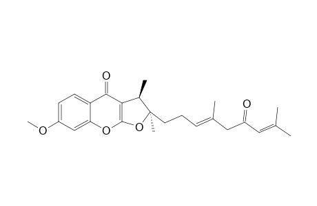 KOPETDAGHIN_E;2,3-DIHYDRO-7-METHOXY-2-R*,3-R*-DIMETHYL-2-[4,8-DIMETHYL-3-(E),7-NONADIENYL-6-ONE]-FURO-[2.3-B]-CHROMONE