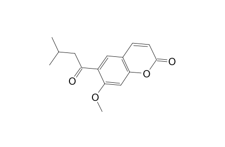 6-(3-Methyl-1-oxobutyl)-7-methoxycoumarin