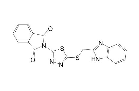 2-(5-[(1H-Benzimidazol-2-ylmethyl)sulfanyl]-1,3,4-thiadiazol-2-yl)-1H-isoindole-1,3(2H)-dione