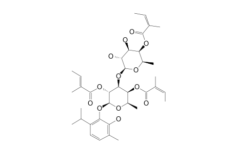 2-HYDROXYTHYMOL-3-O-(4-O-ANGELOYL-BETA-D-FUCOPYRANOSYL)-(1->3)-(2,4-DI-O-ANGELOYL)-BETA-D-FUCOPYRANOSIDE