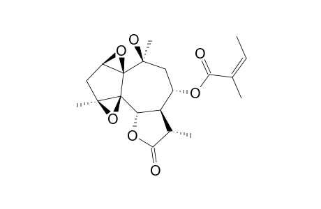 8-ALPHA-ANGELOXY-1-BETA,2-BETA:4-BETA,5-BETA-DIEPOXY-10-BETA-HYDROXY-6-BETA-H,7-ALPHA-H,11-BETA-H-12,6-ALPHA-GUAIANOLIDE