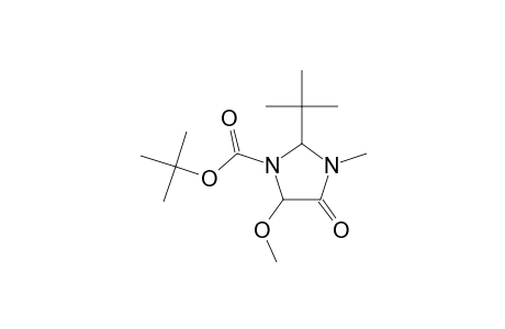 1-Imidazolidinecarboxylic acid, 2-(1,1-dimethylethyl)-5-methoxy-3-methyl-4-oxo (1,1-dimethylethyl) ester