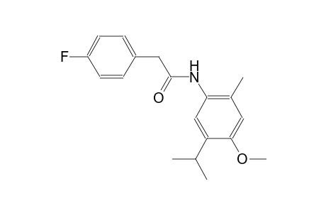 2-(4-Fluoro-phenyl)-N-(5-isopropyl-4-methoxy-2-methyl-phenyl)-acetamide