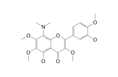 5,3'-DIHYDROXY-8-DIMETHYLAMINO-3,6,7,4'-TETRAMETHOXYFLAVONE