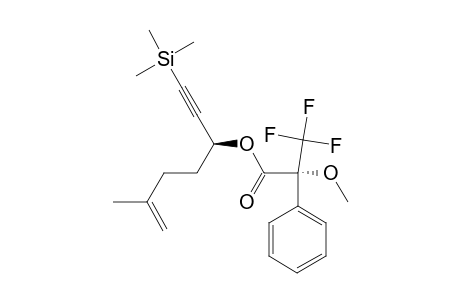 (R)-(ALPHA-METHOXY-ALPHA-TRIFLUOROPHENYLACETATE)-(3-S)-6-METHYL-1-(TRIMETHYLSILYL)-HEPT-6-EN-1-YN-3-OL