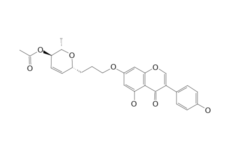 5-HYDROXY-7-O-[3-(1-C-4-O-ACETYL-2,3,6-TRIDEOXY-BETA-L-ERYTHRO-HEX-2-EN-PYRANOSYL)-PROPYL]-3-(4'-HYDROXYPHENYL)-CHROMEN-4-ONE