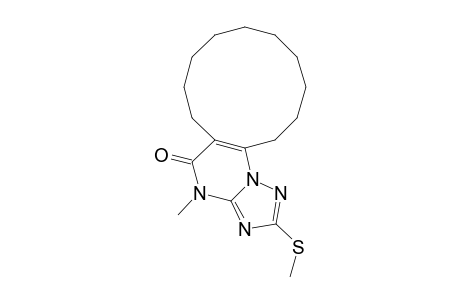 16-METHYL-2-METHYLTHIO-5,6,7,8,9,10,11,12,13,14-DECAHYDRO-CYCLODODECA-[E]-1,2,4-TRIAZOLO-[1,5-A]-PYRIMIDIN-15(16H)-ONE