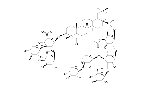 3-O-BETA-D-XYLOSYL-(1-3)-[BETA-D-GALACTOSYL-(1-2)]-BETA-D-GLUCURONYLGYPSOGENIN-28-O-BETA-D-XYLOSYL-(1-3)-BETA-D-XYLOSYL-(1->4)-[BETA-D-GLUCOSYL-(1-3)]-ALPHA-L-