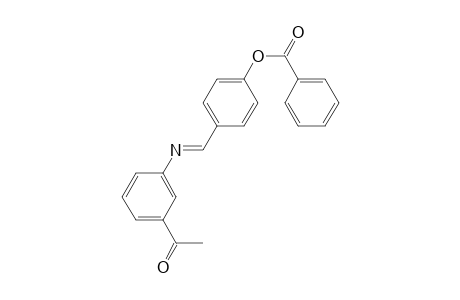 4-((E)-[(3-Acetylphenyl)imino]methyl)phenyl benzoate