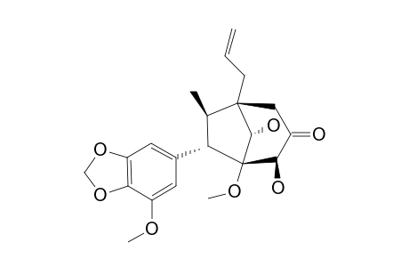 (7S,8R,1'R,4'S,5'R,6'S)-DELTA(8')-4',6'-DIHYDROXY-5,5'-DIMETHOXY-3,4-METHYLENEDIOXY-3'-OXO-8.1',7.5'-NEOLIGNAN