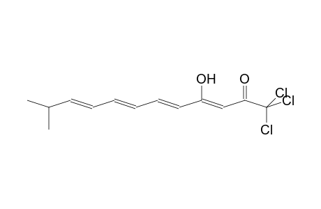 3,5,7,9-DODECATRAEN-2-ONE, 1,1,1-TRICHLORO-4-HYDROXY-11-METHYL-