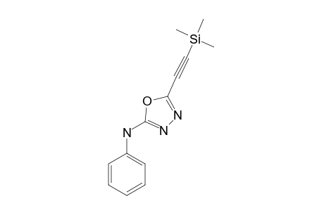 2-PHENYLAMINO-5-TRIMETHYLSILYLETHYNYL-1,3,4-OXADIAZOLE