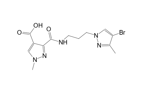 1H-pyrazole-4-carboxylic acid, 3-[[[3-(4-bromo-3-methyl-1H-pyrazol-1-yl)propyl]amino]carbonyl]-1-methyl-