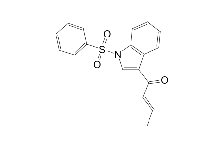 (E)-1-(1-besylindol-3-yl)but-2-en-1-one