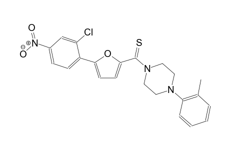 1-{[5-(2-chloro-4-nitrophenyl)-2-furyl]carbothioyl}-4-(2-methylphenyl)piperazine