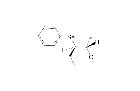 THREO-3-BENZENESELENYL-2-METHOXY-PENTANE