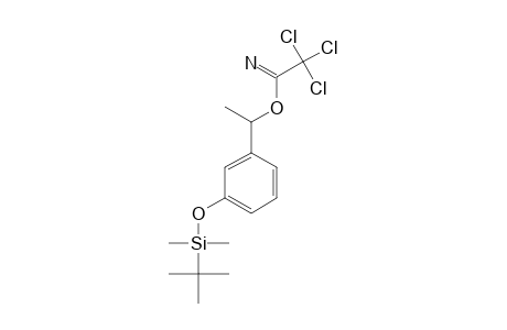 3'-TERT.-BUTYLDIMETHYLSILYLOXY-ALPHA'-METHYLBENZYL-2,2,2-TRICHLORO-ETHANIMIDATE