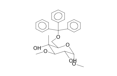 .ALPHA.-D-GLUCOPYRANOSIDE, METHYL 4-C-METHYL-3-O-METHYL-6-O-(TRIPHEN