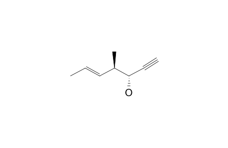 (3-R,4-R)-4-METHYLHEPT-5-(E)-EN-1-YN-3-OL