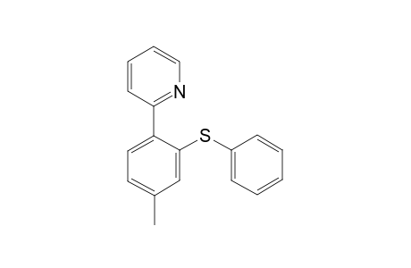 2-(4-Methyl-2-(phenylthio)phenyl)pyridine