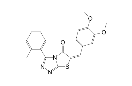 (6E)-6-(3,4-dimethoxybenzylidene)-3-(2-methylphenyl)[1,3]thiazolo[2,3-c][1,2,4]triazol-5(6H)-one