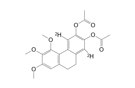 6,7-DIACETOXY-2,3,4-TRIMETHOXY-5,8-DIDEUTERIO-9,10-DIHYDRO-PHENANTHRENE