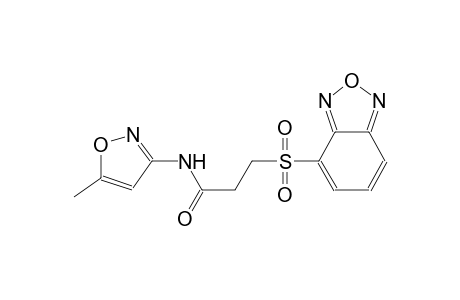 propanamide, 3-(2,1,3-benzoxadiazol-4-ylsulfonyl)-N-(5-methyl-3-isoxazolyl)-