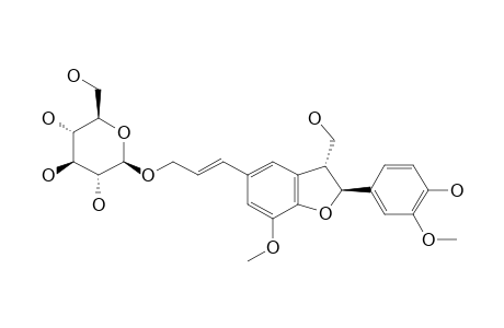 (+)-DEHYDRODICONIFERYL-ALCOHOL-9'-O-BETA-D-GLUCOPYRANOSIDE