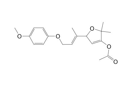 3-Acetoxy-2,2-dimethyl-5-[(E)-3-(4-methoxyphenoxy)-1-methyl-1-propenyl]-2,5-dihydrofuran