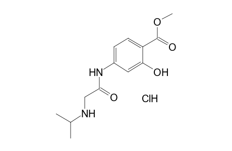 4-[2-(ISOPROPYLAMINO)ACETAMIDO]SALICYLIC ACID, METHYL ESTER, HYDROCHLORIDE