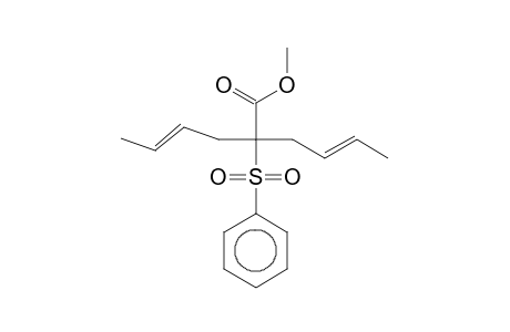 Acetic acid, 2,2-di(2-buten-1-yl)-2-phenylsulfonyl-, methyl ester (E,E-, E,Z-, Z,Z-)