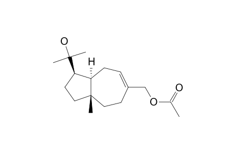 SCHISANWILSONENE_B;((1-R*,3A-S*,8A-R*,E)-1-(2-HYDROXYPROPAN-2-YL)-3A-METHYL-1,2,3,3A,4,5,8,8A-OCTAHYDROAZULEN-6-YL)-METHYL_ACETATE