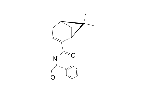 (-)-(1R)-N-[2-HYDROXY-(1R)-PHENYLETHYL]-6,6-DIMETHYLBICYCLO-[3.1.1]-HEPT-2-ENE-2-CARBOXAMIDE