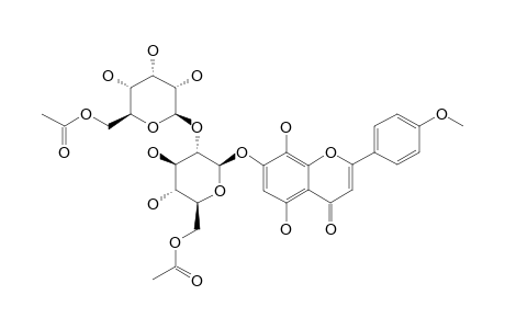 4'-O-METHYL-ISOSCUTELLAREIN-7-O-[6'''-O-ACETYL-BETA-D-ALLOPYRANOSYL-(1->2)]-6''-O-ACETYL-BETA-D-GLUCOPYRANOSIDE