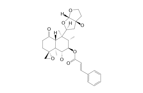 (4R,11S,13R)-7-BETA-TRANS-CINNAMOYLOXY-6-ALPHA,13-DIHYDROXY-4,18:11,16:15,16-TRIEPOXY-1-NEOCLERODANONE